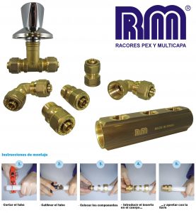 RAFAEL MARQUEZ MORO AND CIA WILL SHOW IN EUROBRICO FITTINGS FOR PEX PIPE AND MULTILAYER RMMCIA
